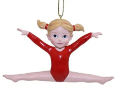 Kurt Adler Little Gymnast Girl Ornament