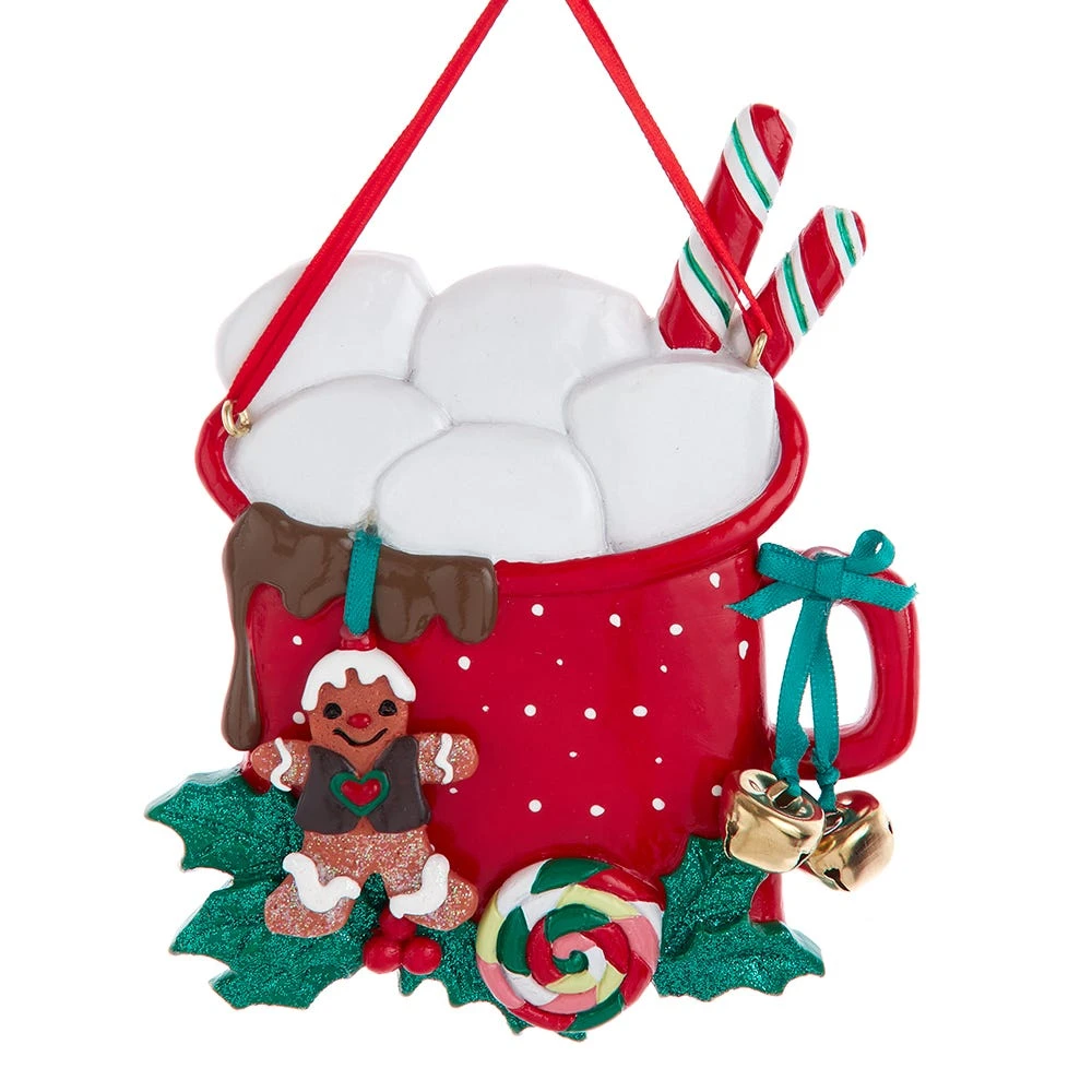 Kurt Adler Cocoa Mug With Marshmallows Ornament - Family Of 5 1 Kurt Adler Cocoa Mug With Marshmallows Ornament - Family Of 5