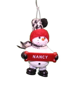 Cozy Snowman Ornament (Letters G - R) - -Country Christmas Loft Shop jxssmthfyzlpapzmgjkt