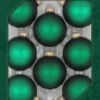 Green Velvet 2 5/8" (67mm) Glass Ball Ornaments - 8 Piece Set