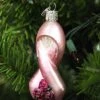 Old World Christmas Pink Ribbon With Roses