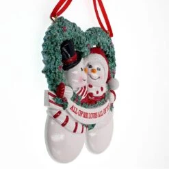 Kurt Adler Snowman Couple Ornament - All Of Me Loves All Of You