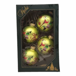 Krebs Value Glass Ornament 4 Pack - Jesters And Elves