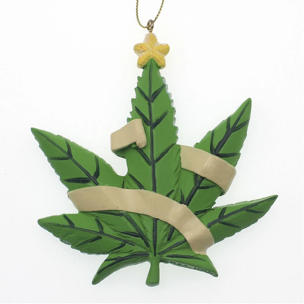 Kurt Adler Happy Holidaze Cannabis Leaf Ornament 3 Kurt Adler Happy Holidaze Cannabis Leaf Ornament - Image 3