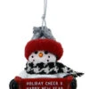 Cozy Snowman Ornament - Holiday Cheer & Happy New Year