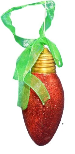 Glitter Bulb Ornament - Green -Country Christmas Loft Shop kgwofjsuncbuiwbzxjdc