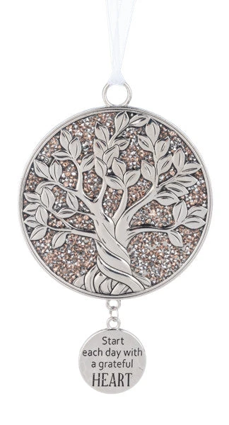 Tree Of Life Ornament - Start Each Day With A Greatful Heart 1 Tree Of Life Ornament - Start Each Day With A Greatful Heart