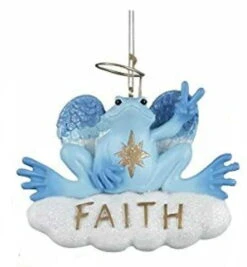 Kurt Adler Peace Frog Ornament - Faith -Country Christmas Loft Shop km4m0ualvn8elhrdsvv4