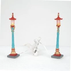 Department 56 Chinatown Post Lamps - 2 Piece Set -Country Christmas Loft Shop kohwz212eqdqtat89bd4