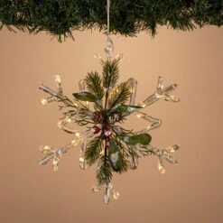 Lighted 8" Acrylic Snowflake