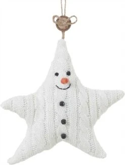Cable Knit Sweater Star Ornament