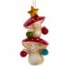 Merry Little Mushroom Holding Ornaments - Standing On His Head