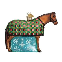 Snowflake Horse Glass Ornament -Country Christmas Loft Shop l6mv08gqtecqoasppmki