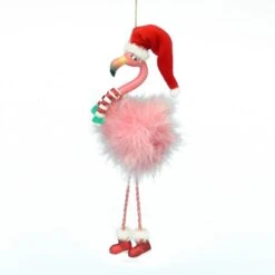 Kurt Adler Flamingo With Dangle Legs Ornament