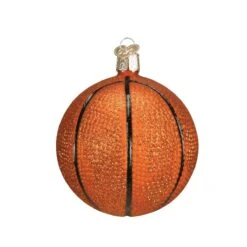 Basketball Glass Ornament