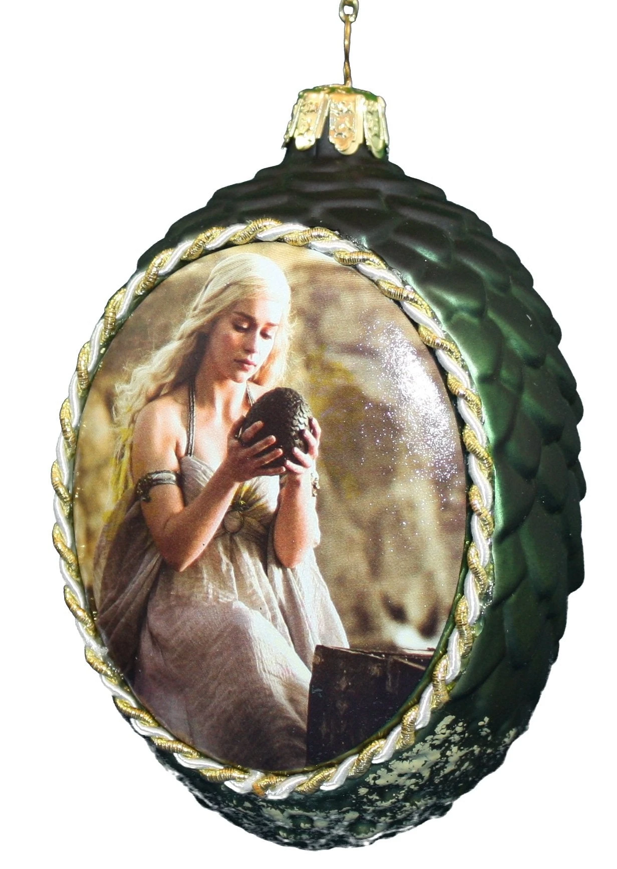 Kurt Adler Game Of Thrones Glass Dragon Egg - Gold 12 Kurt Adler Game Of Thrones Glass Dragon Egg - Gold - Image 12