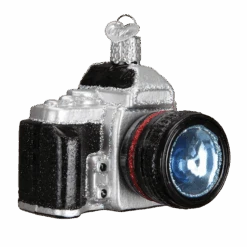 Camera Glass Ornament
