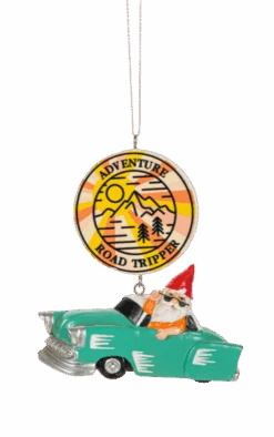 Gnome Road Trip Ornament - Adventure Road Tripper