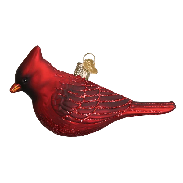 Northern Cardinal Glass Ornament 3 Northern Cardinal Glass Ornament - Image 3