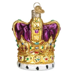 Kings Crown Glass Ornament