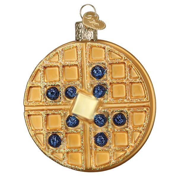 Waffle Glass Ornament 3 Waffle Glass Ornament - Image 3