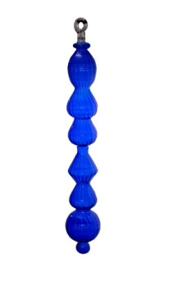 Jumbo (26 Inch) Multi Shape Blown Glass Ornament - Cobalt