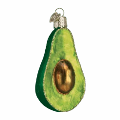 Avocado Glass Ornament