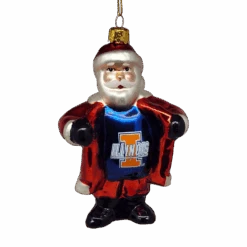 STERLING University Of Illinois Santa Claus Ornament