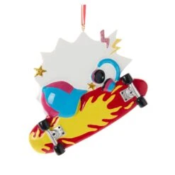 Kurt Adler Resin Skateboard Ornament