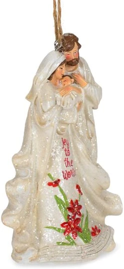Roman Holy Family With Poinsettia Ornament -Country Christmas Loft Shop mkccfgoog3vgrxagm49r