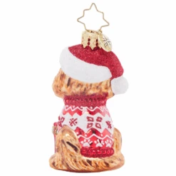 Christopher Radko Little Gem Glass Ornament - Festive Furry Friend 5 Christopher Radko Little Gem Glass Ornament - Festive Furry Friend -Country Christmas Loft Shop mn3btoky4m0ngndezz7n