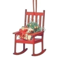 Roman Wooden Rocking Chair Ornament