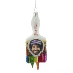 Kurt Adler Bob Ross Paint Brush Ornament