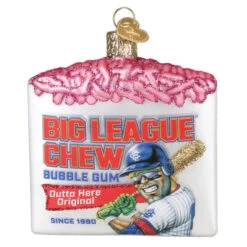 Big League Chew Glass Ornament