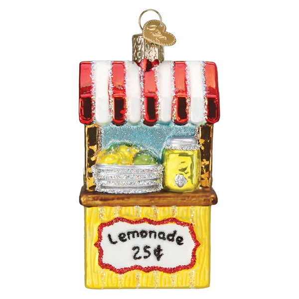 Lemonade Stand Glass Ornament 1 Lemonade Stand Glass Ornament