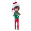 Kurt Adler Bob Ross With Santa Hat Ornament
