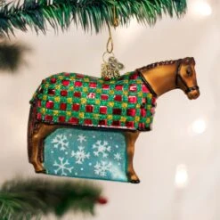 Snowflake Horse Glass Ornament -Country Christmas Loft Shop naafzfkmfzawbzp1hoae