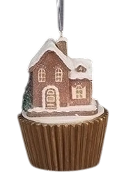 Roman Lighted Gingerbread House Ornament - Cottage