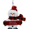 Cozy Snowman Ornament - Special Teacher