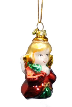 Kurt Adler 3 Inch Boxed Glass Ornament - Angel - Praying