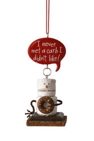 Toasted Smore Ornament - I Never Met A Carb I Didn't Like