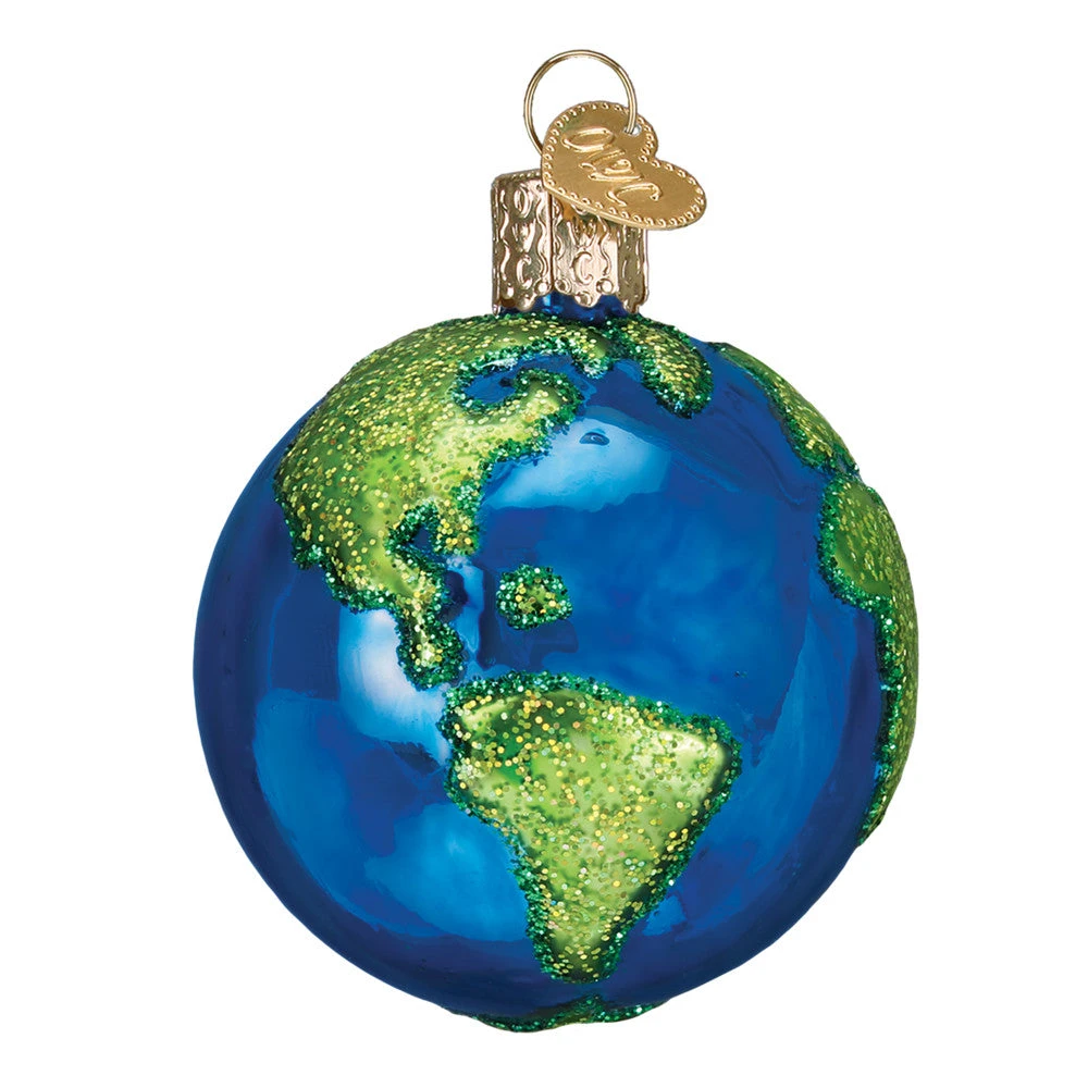 Planet Earth Glass Ornament 2 Planet Earth Glass Ornament - Image 2