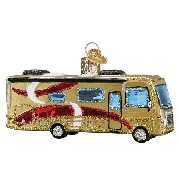 Class A Motorhome Glass Ornament 1 Class A Motorhome Glass Ornament