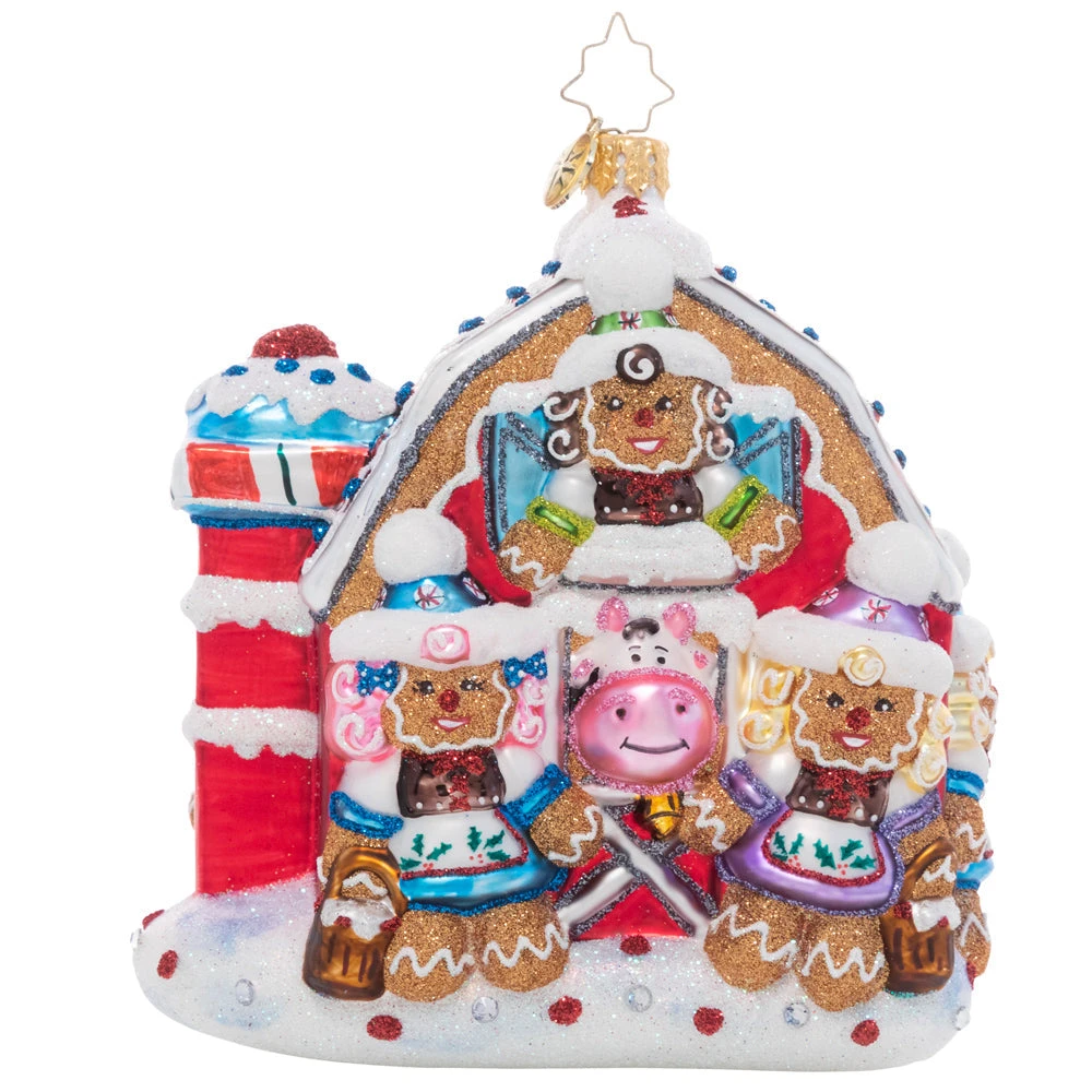 Merry Milk Maids Glass Ornament 2 Merry Milk Maids Glass Ornament - Image 2