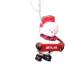 Cozy Snowman Ornament (Letters S - Z) - -Country Christmas Loft Shop o1mf4zp5olq2kwra7iey