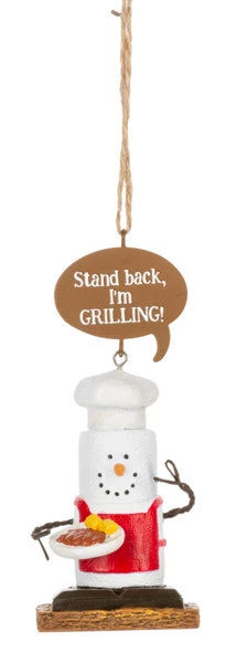 Smores Ornament - Stand Back, I'm GRILLING!