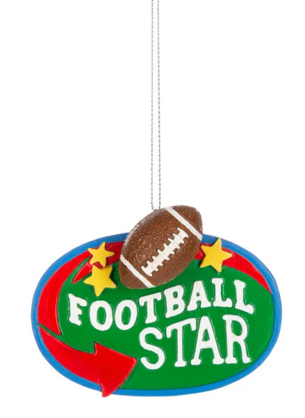 Sports Star Ornament - Football 1 Sports Star Ornament - Football