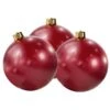 Holiball Inflatable Ornament - 8" - Mini Vintage Red Trio