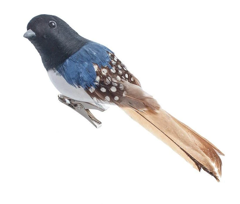 Kurt Adler Feather Flocked Chickadee Clip-On Ornament - 2 Kurt Adler Feather Flocked Chickadee Clip-On Ornament - - Image 2