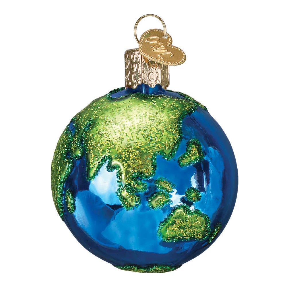 Planet Earth Glass Ornament 4 Planet Earth Glass Ornament - Image 4